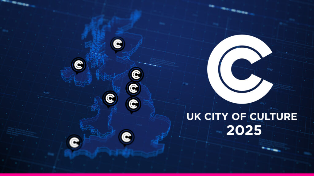 Map showing longlisted cities